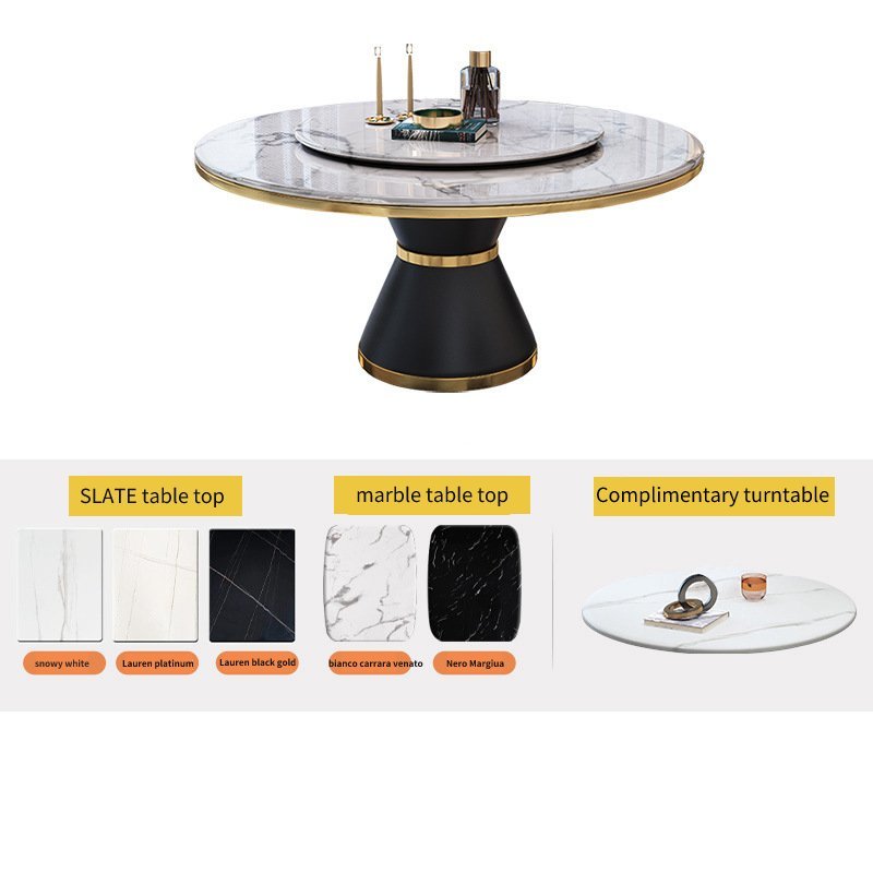 Modern luxury furniture Dining table and chairs 4-8 dining chairs Modern marble dining room furniture table sets