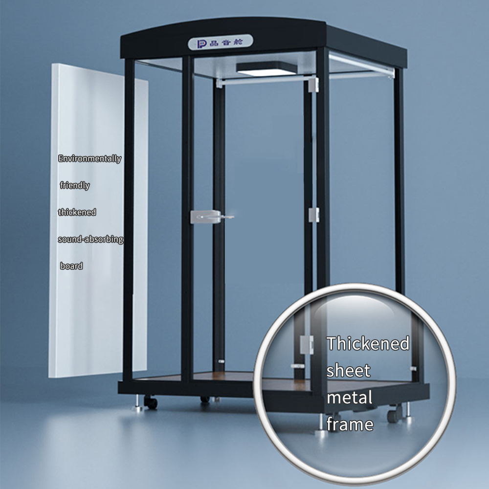 Simple movable soundproof cabin personal office soundproof room office partition with sofa table and chairs