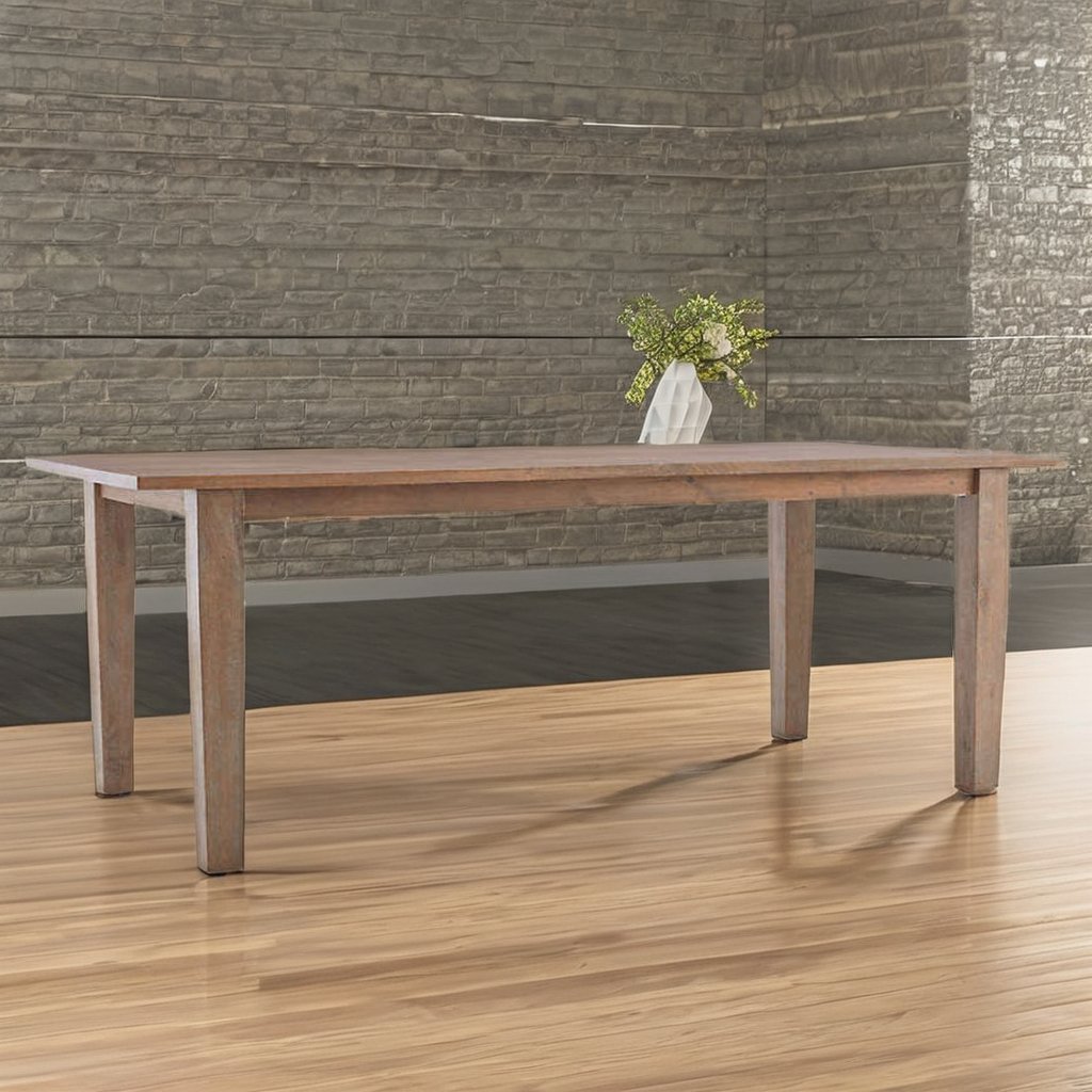 Solid Wood Dining Table Modern Design Stable Durable with Strong Construction Professional Furniture for Home Living Office Use