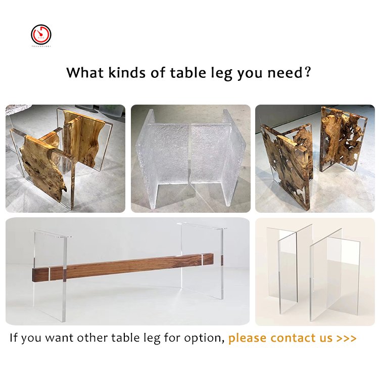 TT Foshan supplier high quality hotel restaurant furniture dining table wood clear epoxy resin table top