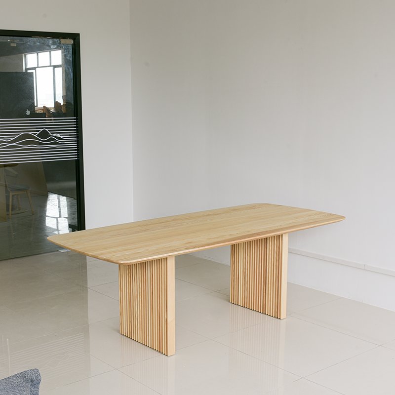 Nordic Designer Ten table Solid Wood Living Room Dining table Rectangular Wooden Simple And Fashionable Meal