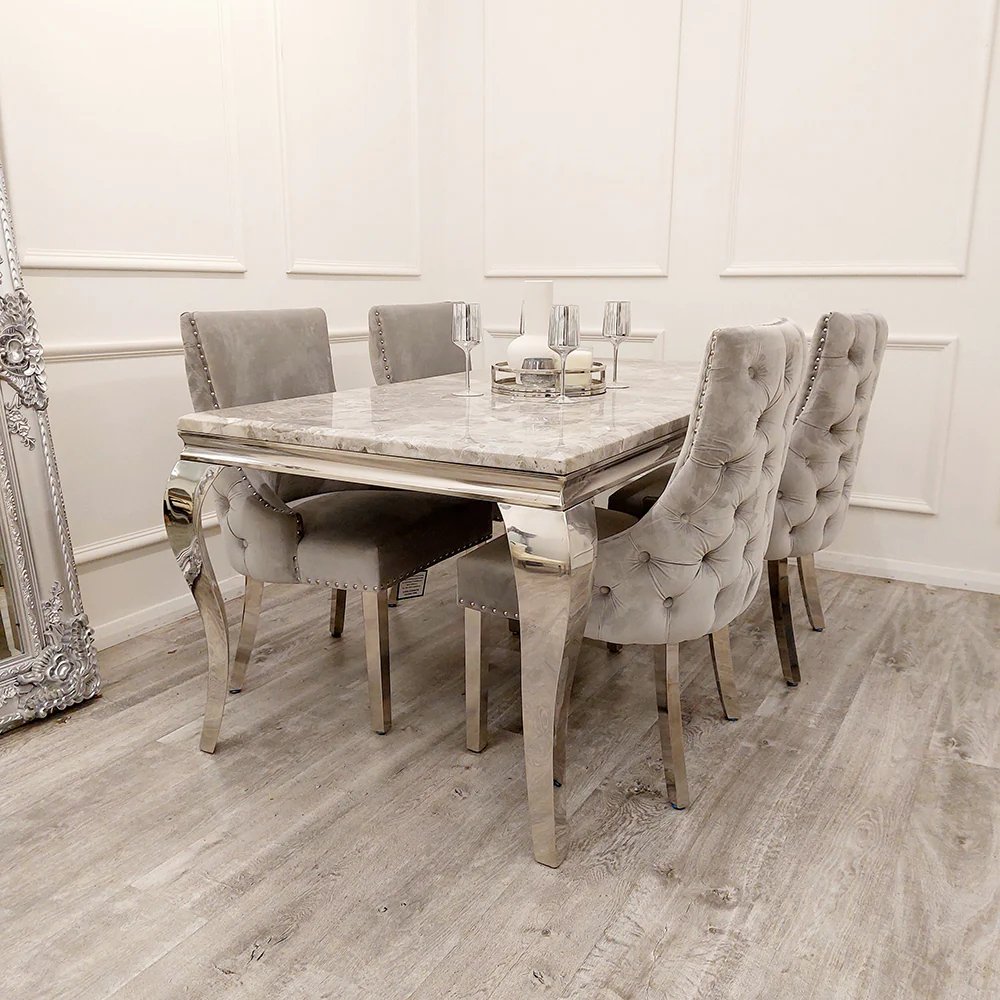 Luxury shop furniture cheap modern dining table set 4 chairs marble dining table round dining table
