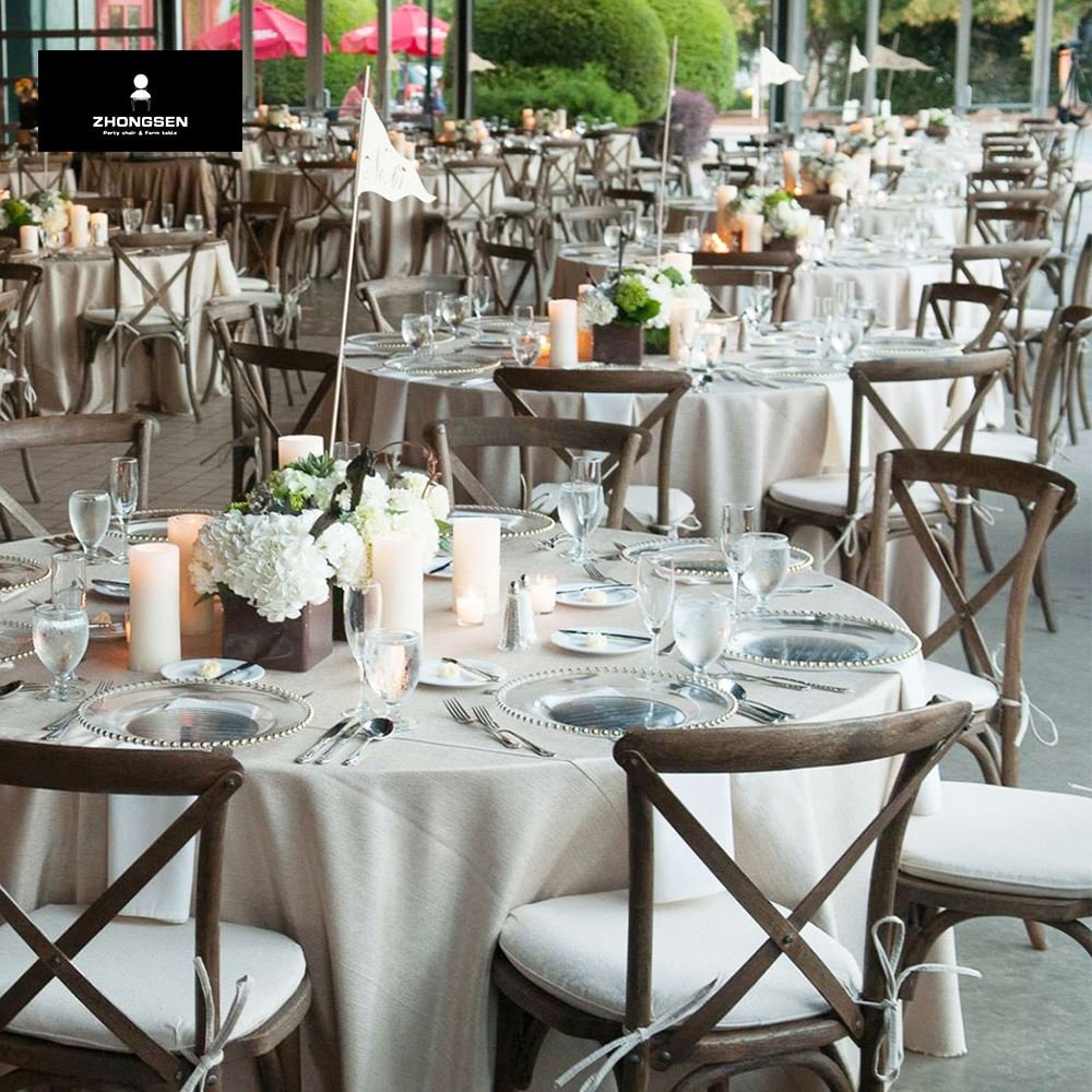 High Quality Best Sale Wooden Extension Modern Elm Oak Beech Plywood Banquet Folding Round Dining Table