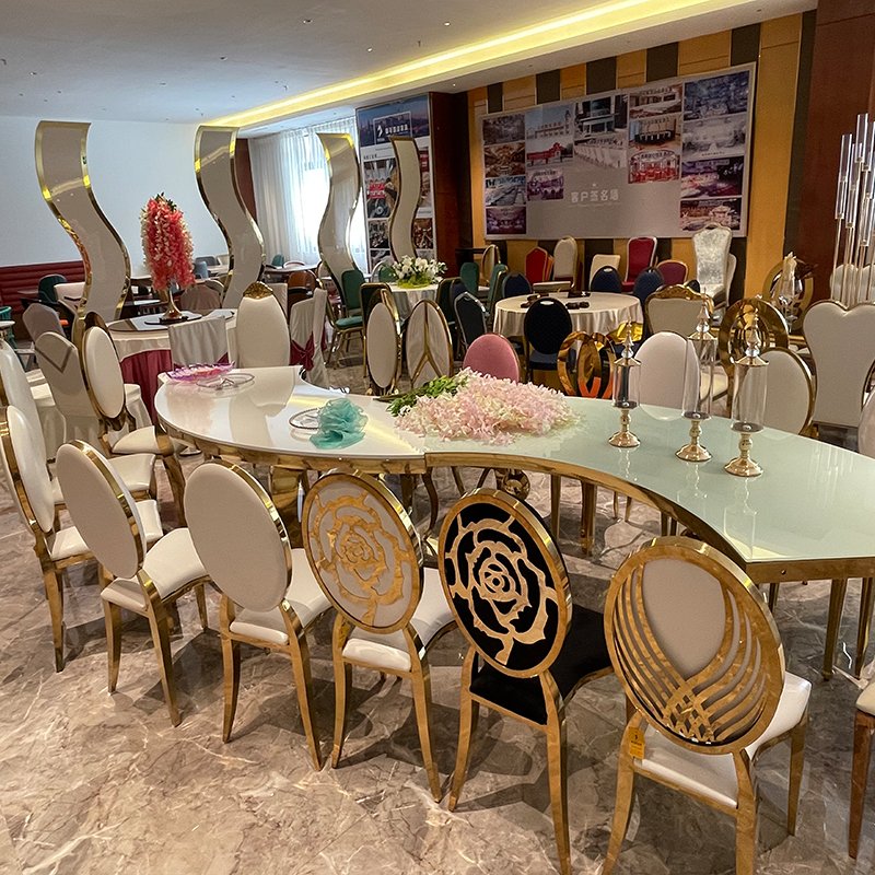 Dining room furniture wedding dinning table modern marble dining table set luxury hotel restaurant dining tables