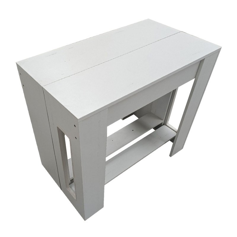 modern design space saving wooden extendable dining table