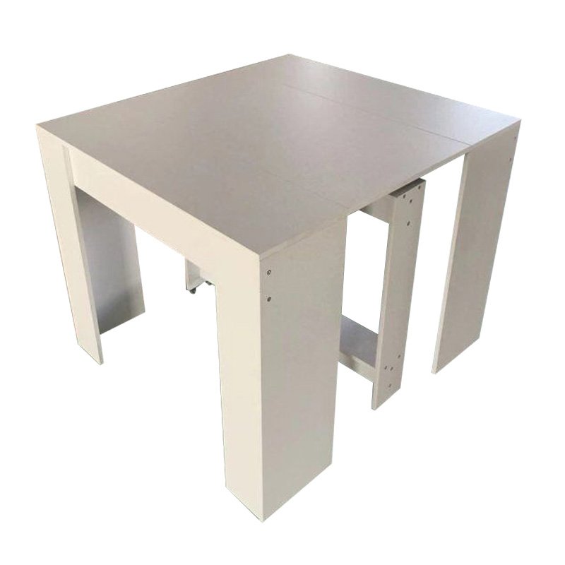modern design space saving wooden extendable dining table