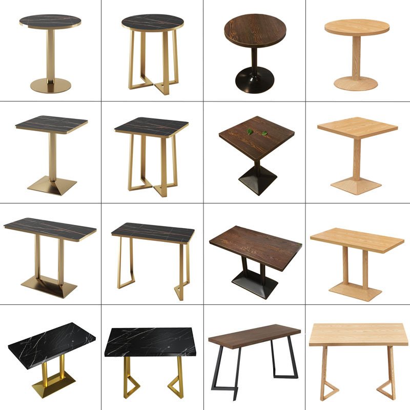Factory Direct Contemporary Solid Wood Dining Table Set Promotional Furniture for Living Room Hotels and Cafe Use