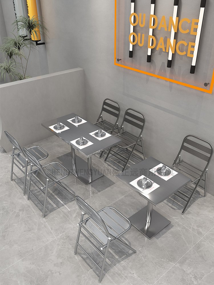 Wholesale Price Elegant Decor Eco-Friendly Materials Unique Patterns Stainless Steel Dining Table