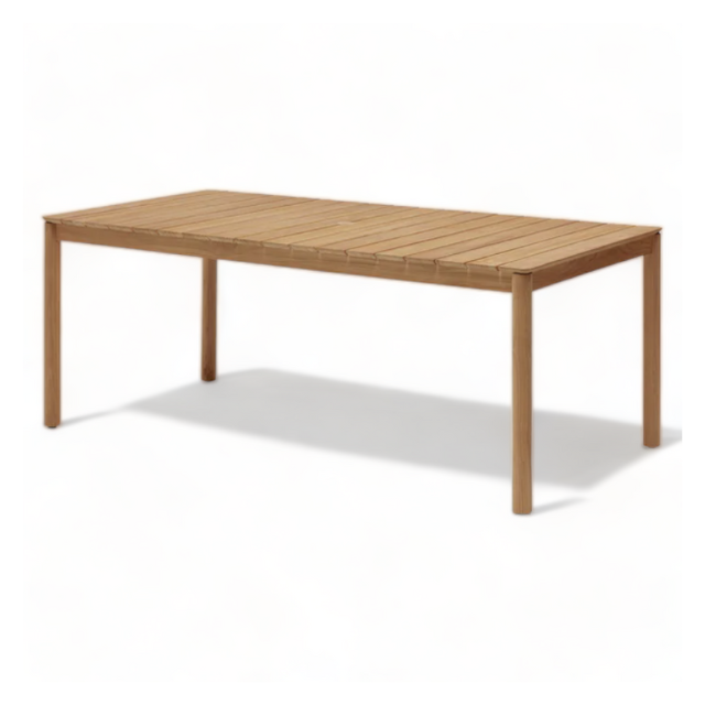 Smooth Untreated Teak Wood Dining Tables Contemporary Design Indoor And Outdoor Table Of Kitchen Home Hotel Restaurant Banquet