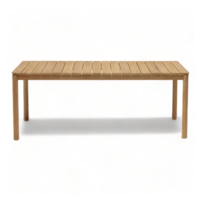Smooth Untreated Teak Wood Dining Tables Contemporary Design Indoor And Outdoor Table Of Kitchen Home Hotel Restaurant Banquet