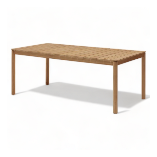 Smooth Untreated Teak Wood Dining Tables Contemporary Design Indoor And Outdoor Table Of Kitchen Home Hotel Restaurant Banquet
