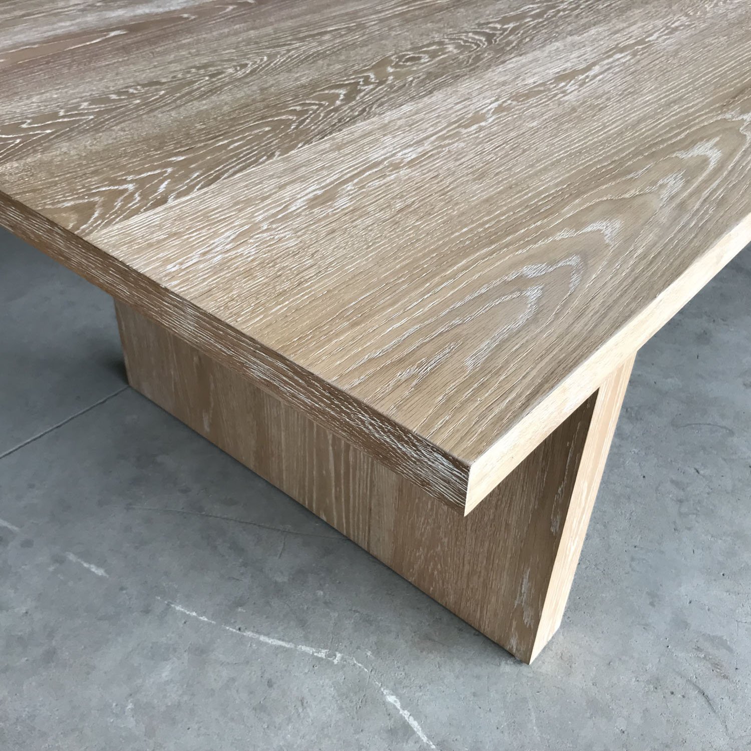 MRS WOODS Classic Natural Modern Rectangle Wooden Formal Corner Teak Hotel Dining Table