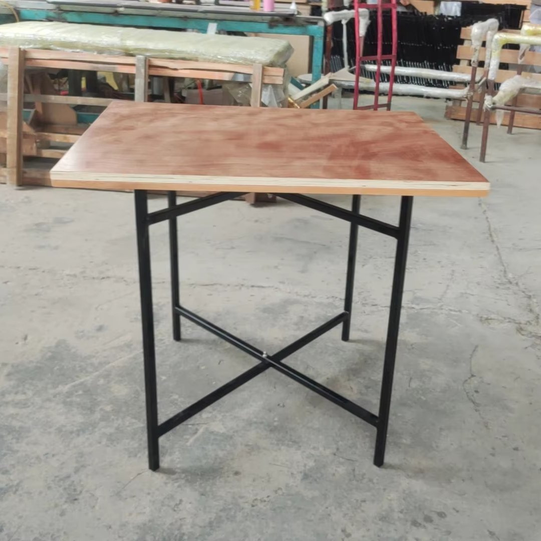 4ft Round cheap hot sale Southeast Asia Middle East knock-down table restaurant banquet canteen cafe cafeterian lightweight