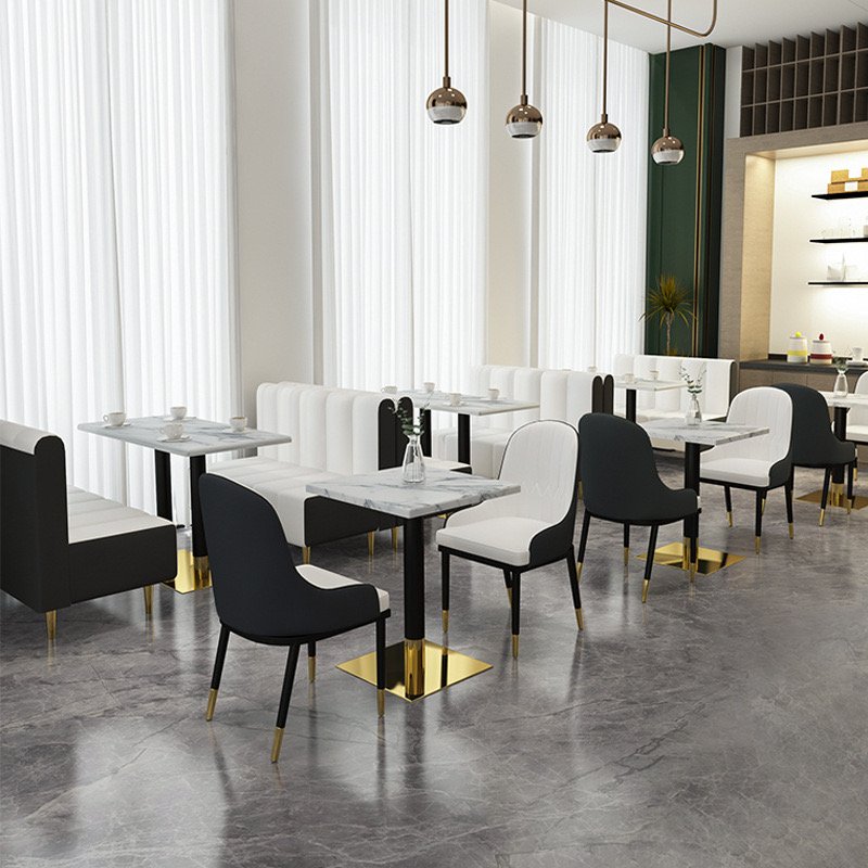 Dining Set Fast Food Coffee Shop Restaurant Furniture Wooden Dining room Table and Chair Sets