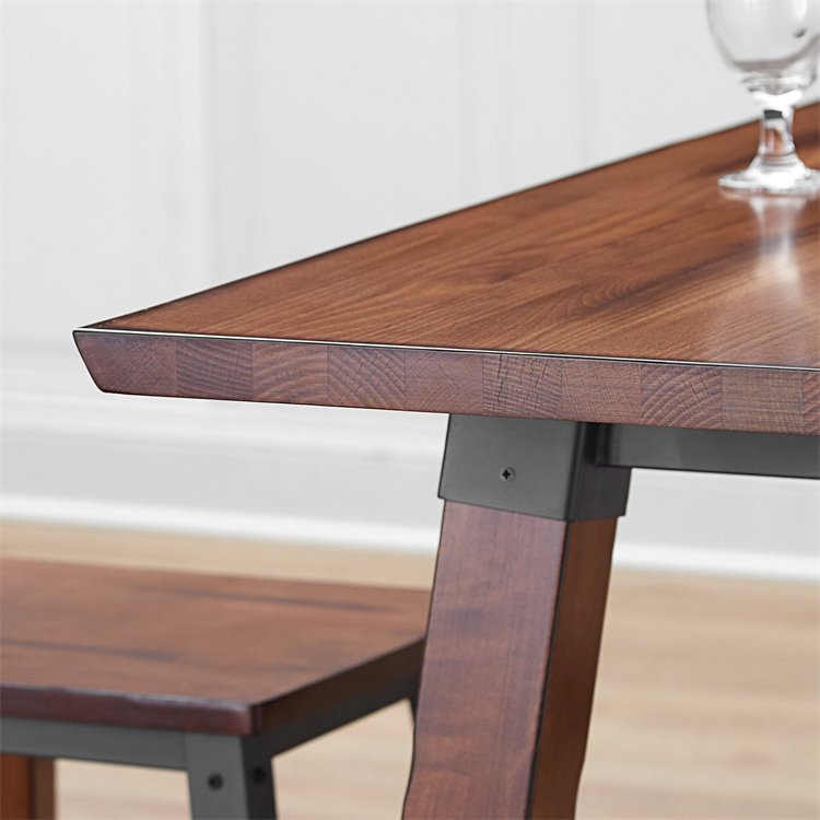 Indoor dining wooden diners american restaurant 2 chairs one table