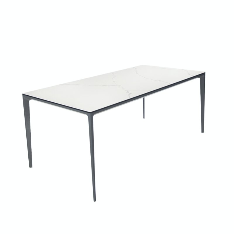 Hot Selling Modern Furniture Customizable Dining Table with 6 Chairs Ceramic Top Dining Room Sets for Kitchen Use