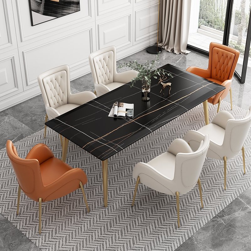 Wholesale high quality dining chair leather dining room chairs dinning table and chair set