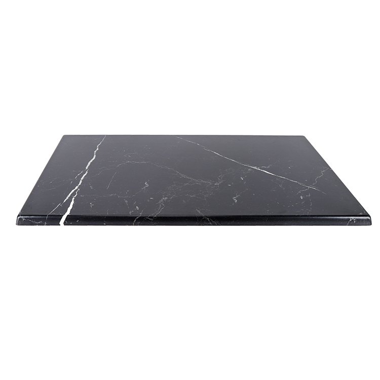 Modern 1200X700MM Black Marble Outdoor Dining Table Cafe Hotel Bedroom Furniture Werzalit Wood Waterproof Home Furniture Antique