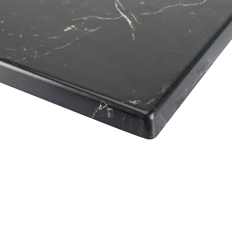 Modern 1200X700MM Black Marble Outdoor Dining Table Cafe Hotel Bedroom Furniture Werzalit Wood Waterproof Home Furniture Antique