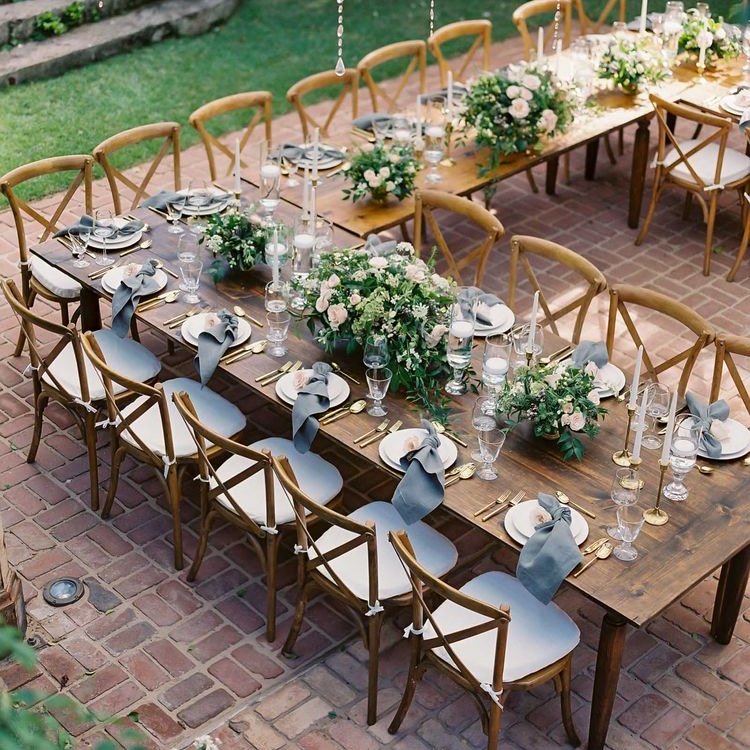 Hotel Furniture Long Wood Top Dinner Dining Wooden Folding Outdoor Party Event Wedding Banquet Table