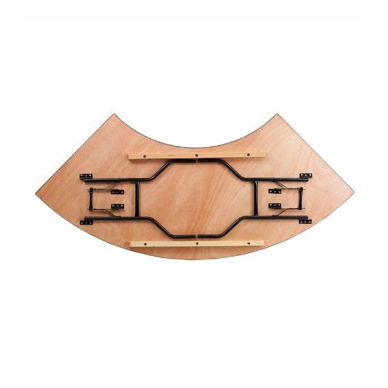 Hot Sell Factory Produce Folding Arched Sector Alien Wooden Collapsible Banquet Hotel Dining Table