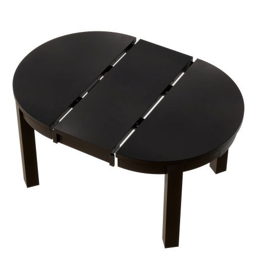 Manufacturer 4-Piece Extendable Round Dining Table Set with Storage Drawers and Dining Chairs Table Solid Wood Dining Table Set