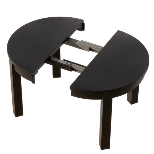 Manufacturer 4-Piece Extendable Round Dining Table Set with Storage Drawers and Dining Chairs Table Solid Wood Dining Table Set