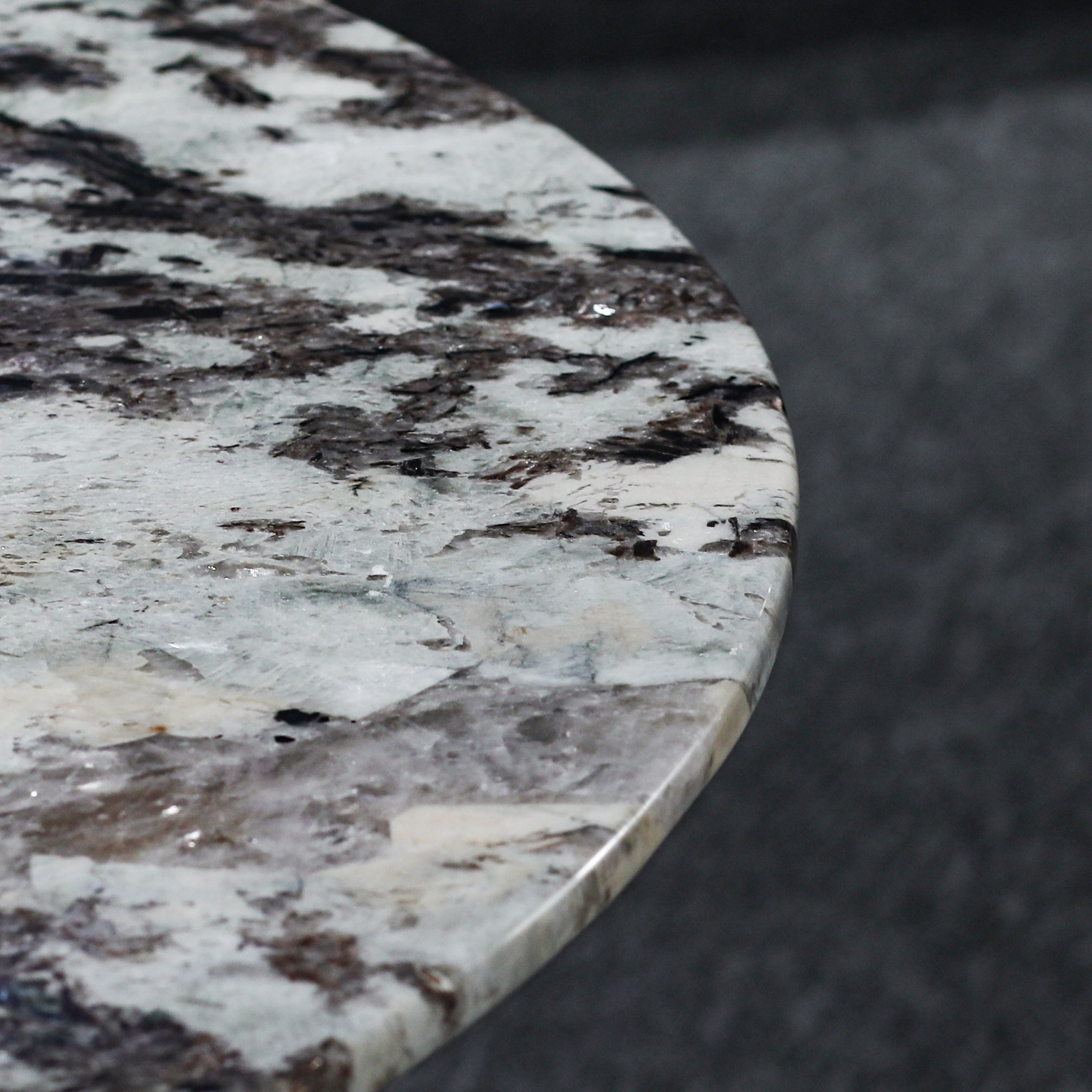 Italian Luxury Fashion Marble Dining Table Household Modern Turntable Hotel Round Dining Table