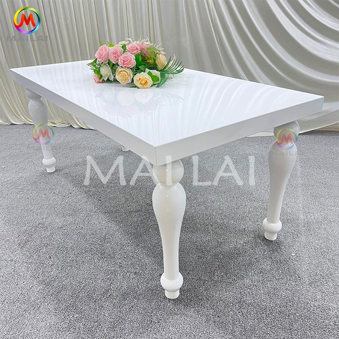 factory Design white Stainless Steel Hotel Table
