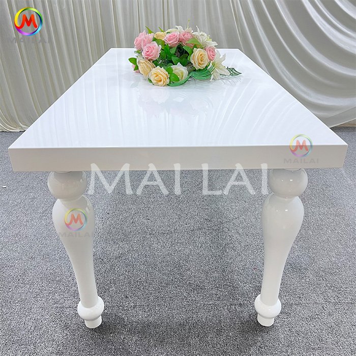 factory Design white Stainless Steel Hotel Table