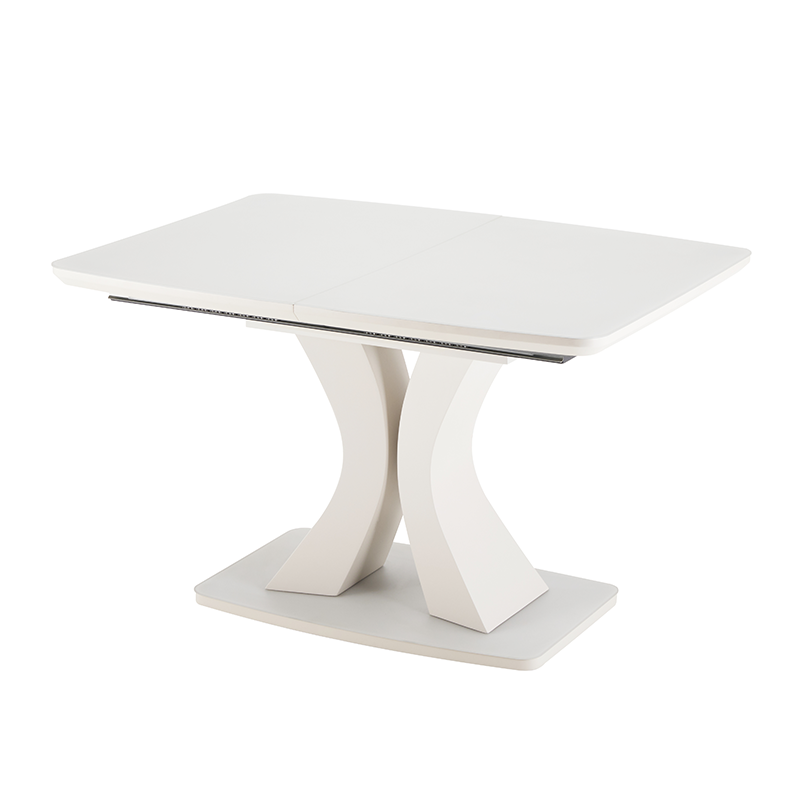 Nordic modern minimalist foldable home furniture restaurant kitchen white ceramic marble dining table set table and 6 chairs