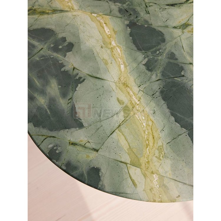 Newstar Natural Stone Dining Room Furniture Green Square Rectangle Round Quartzite Marble Dining Table
