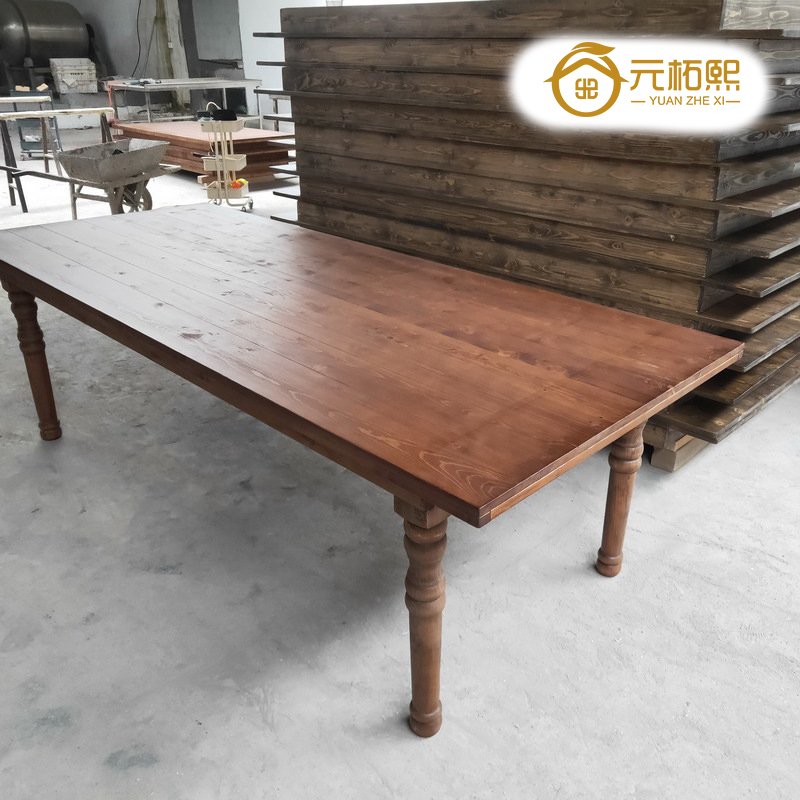 Garden Rustic Wood Dining Farm Outdoor Wedding Events Tables With Removable Legs