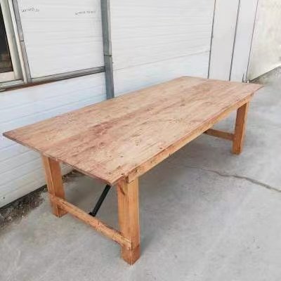 Garden Rustic Wood Dining Farm Outdoor Wedding Events Tables With Removable Legs