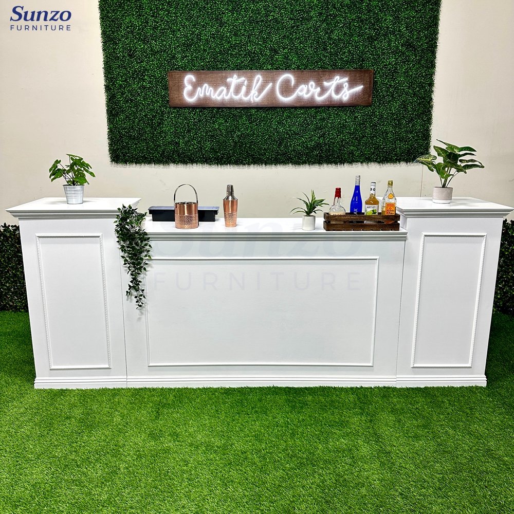 Hot Sale Pine Wood Counter Table Outdoor Events Wooden Bar Tables Commercial