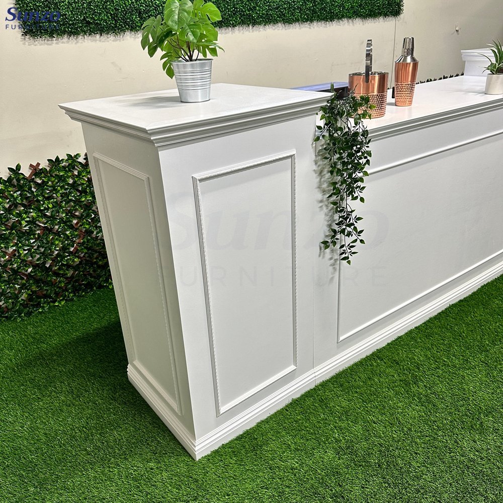 Hot Sale Pine Wood Counter Table Outdoor Events Wooden Bar Tables Commercial