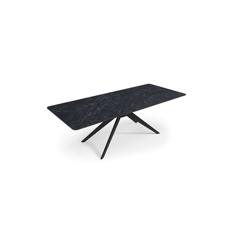 middle extension ceramic top expandable dining room table for 6