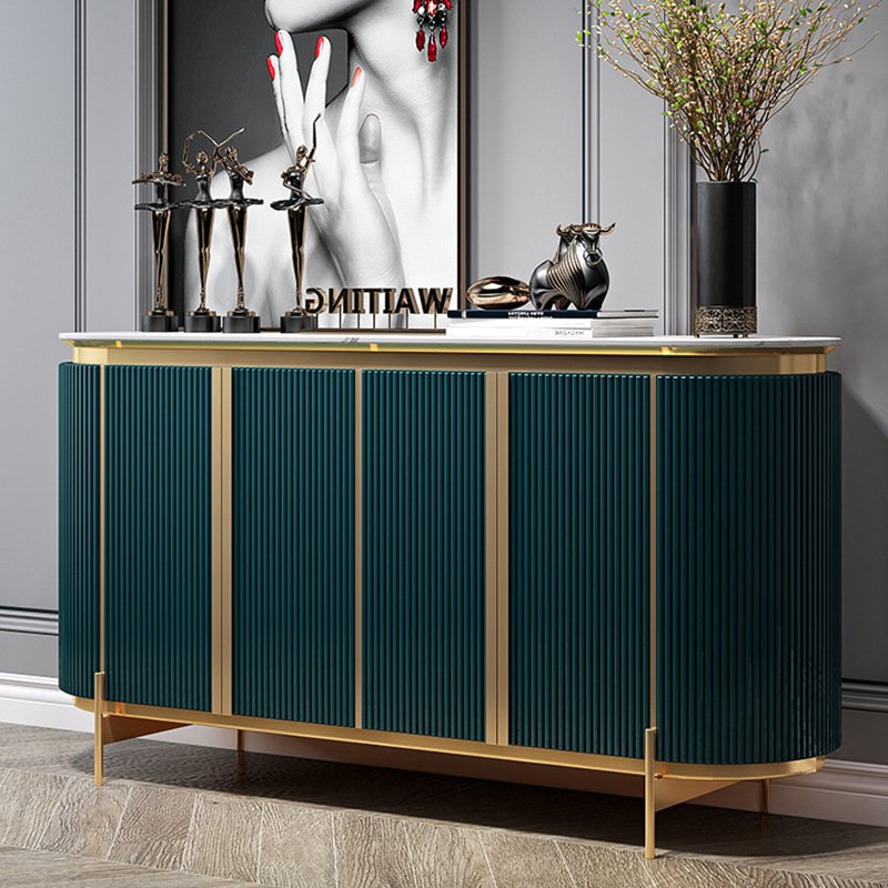 Custom hotel furniture high end factory-direct sideboard gold buffet modern luxury console table for dining room