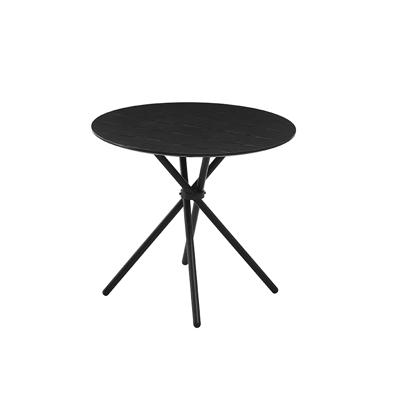 New Modern Nordic Kitchen Dinning Room 4 Seater Dining Table And Chairs Set Unique Metal Pedestal Round Black Dining Table