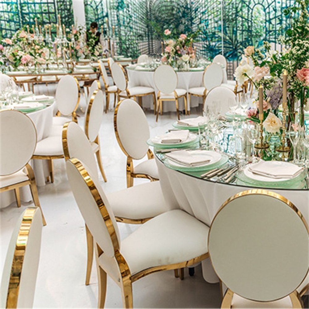 Cheap Wedding Supplies I Need Chairs Gold Foshan Hotel Table and Banquet for Events Wedding Modern Contemporary Rectangle Hall