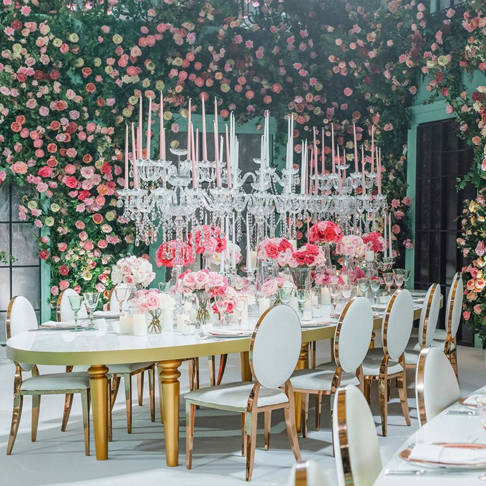 Cheap Wedding Supplies I Need Chairs Gold Foshan Hotel Table and Banquet for Events Wedding Modern Contemporary Rectangle Hall