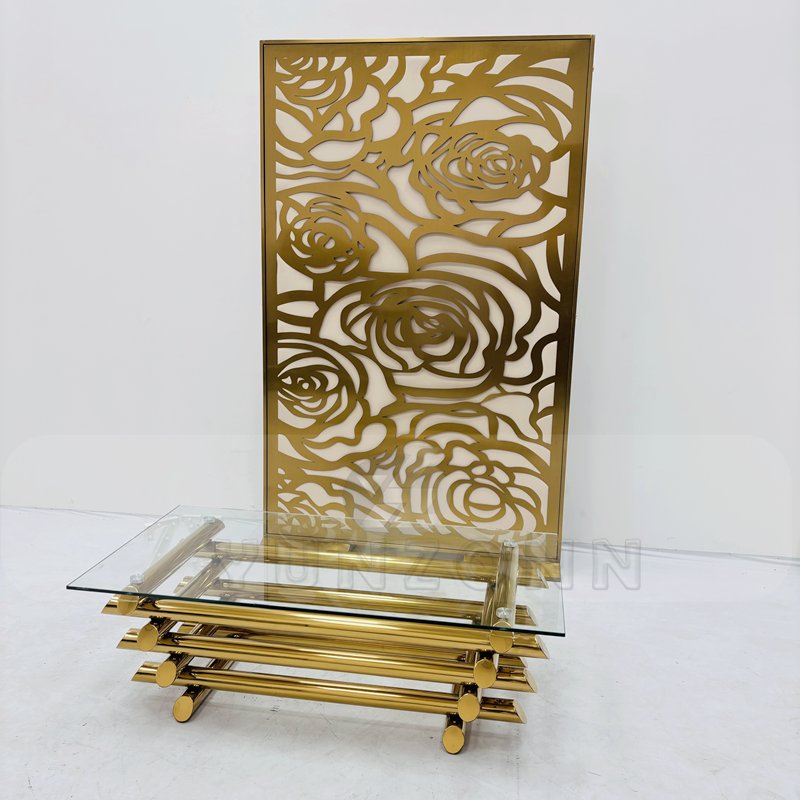 Modern Luxury Rectangular Coffee Table New Design Glass Furniture for Home and Wedding Hotels for Living Room and Dining Use