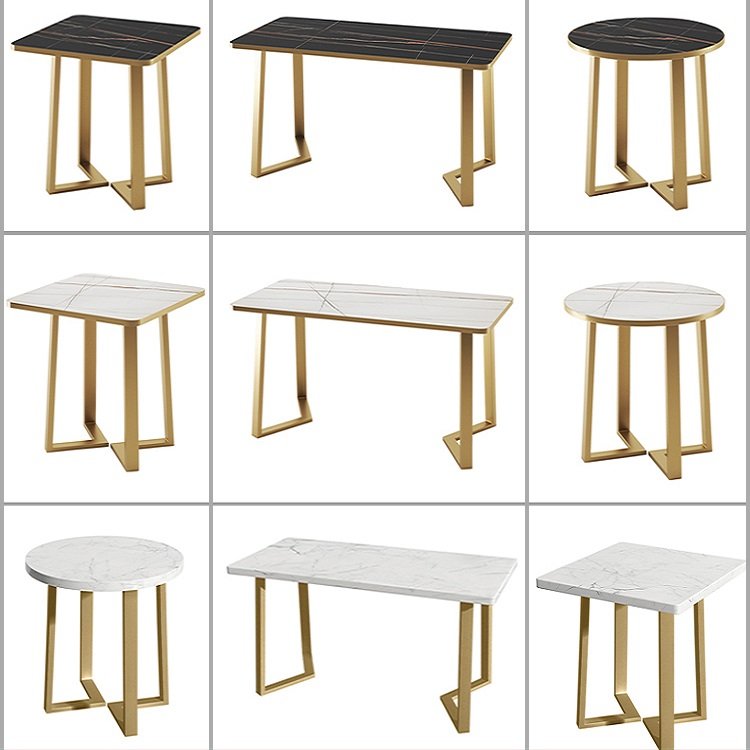 Commercial table and rectangular round table fast food restaurant