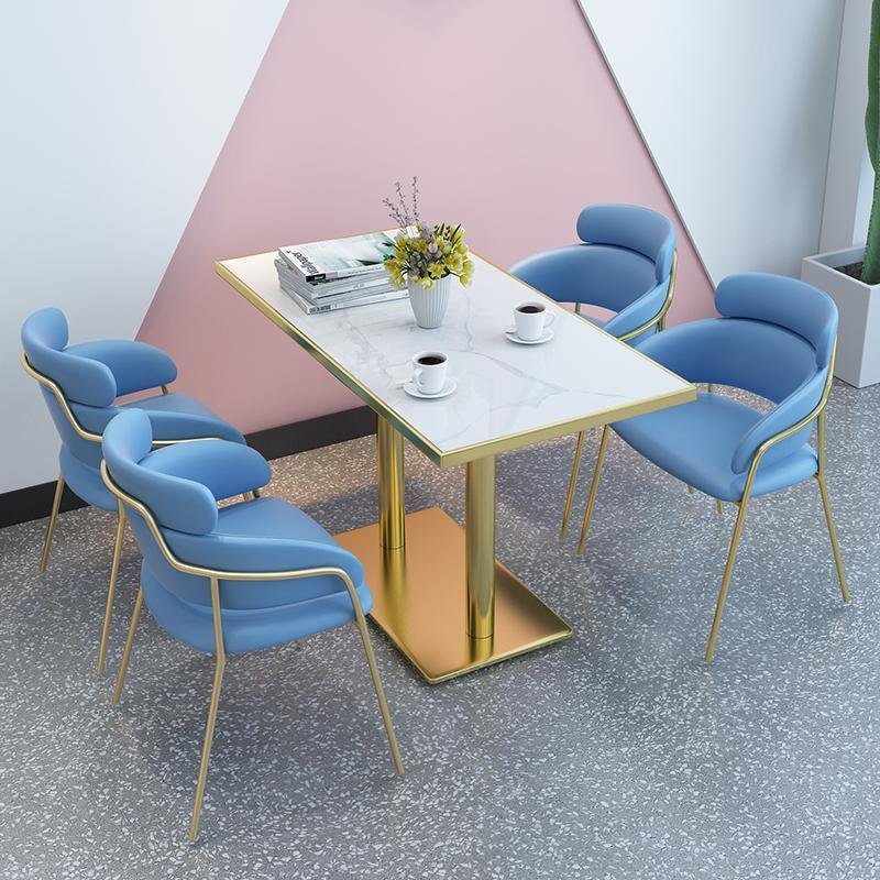 Commercial table and rectangular round table fast food restaurant
