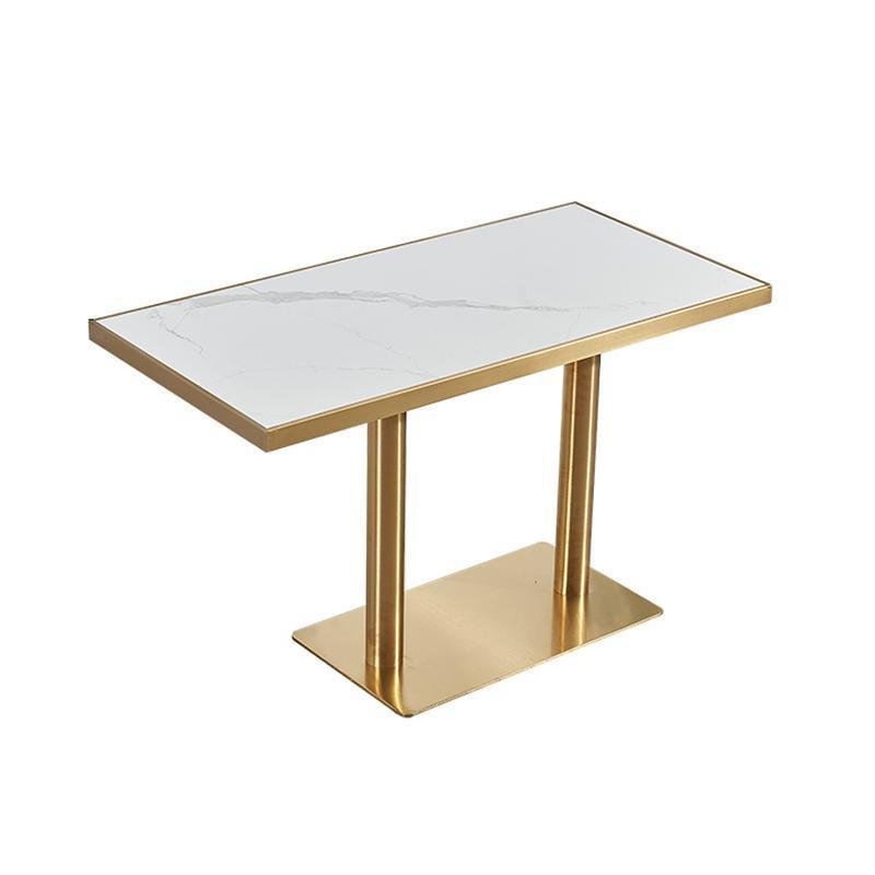 Commercial table and rectangular round table fast food restaurant
