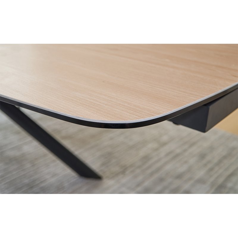 Dining room furniture strong royal black titanium stainless steel restaurant modern dining table set dining tables