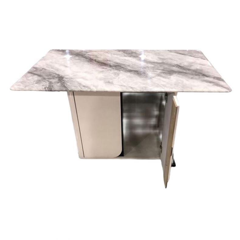 Nordic internet celebrity slate dining table for home small apartment table and chair combination