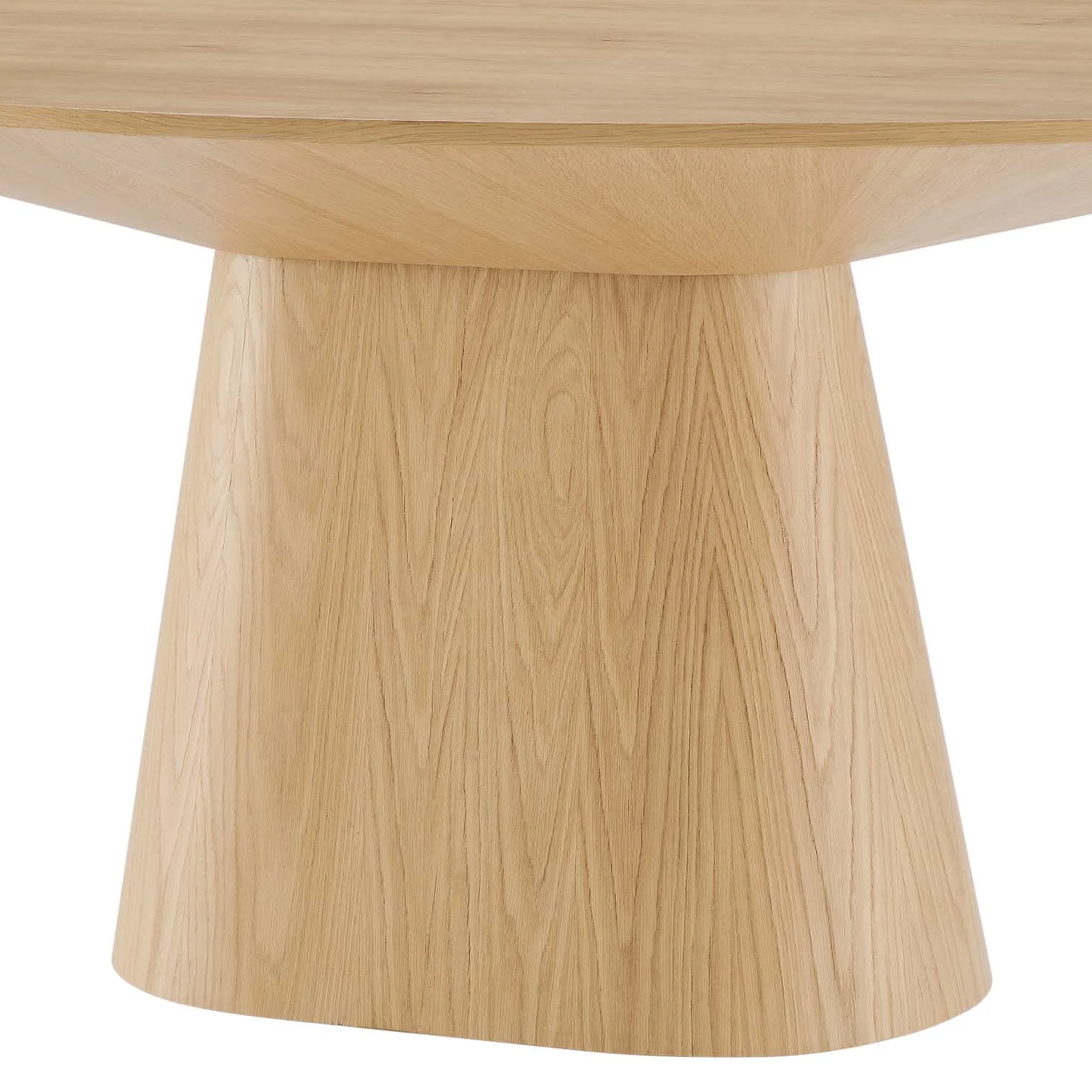 Oval Dining Table Natural Solid Teak Wood Best Quality - Safira