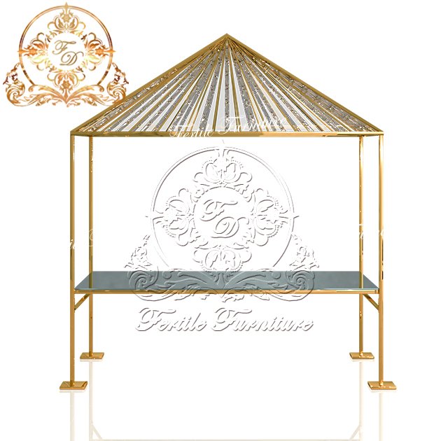 Dome Dining Table Luxury Crystal Hanging Rectangle Wedding Table