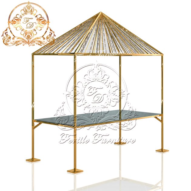 Dome Dining Table Luxury Crystal Hanging Rectangle Wedding Table